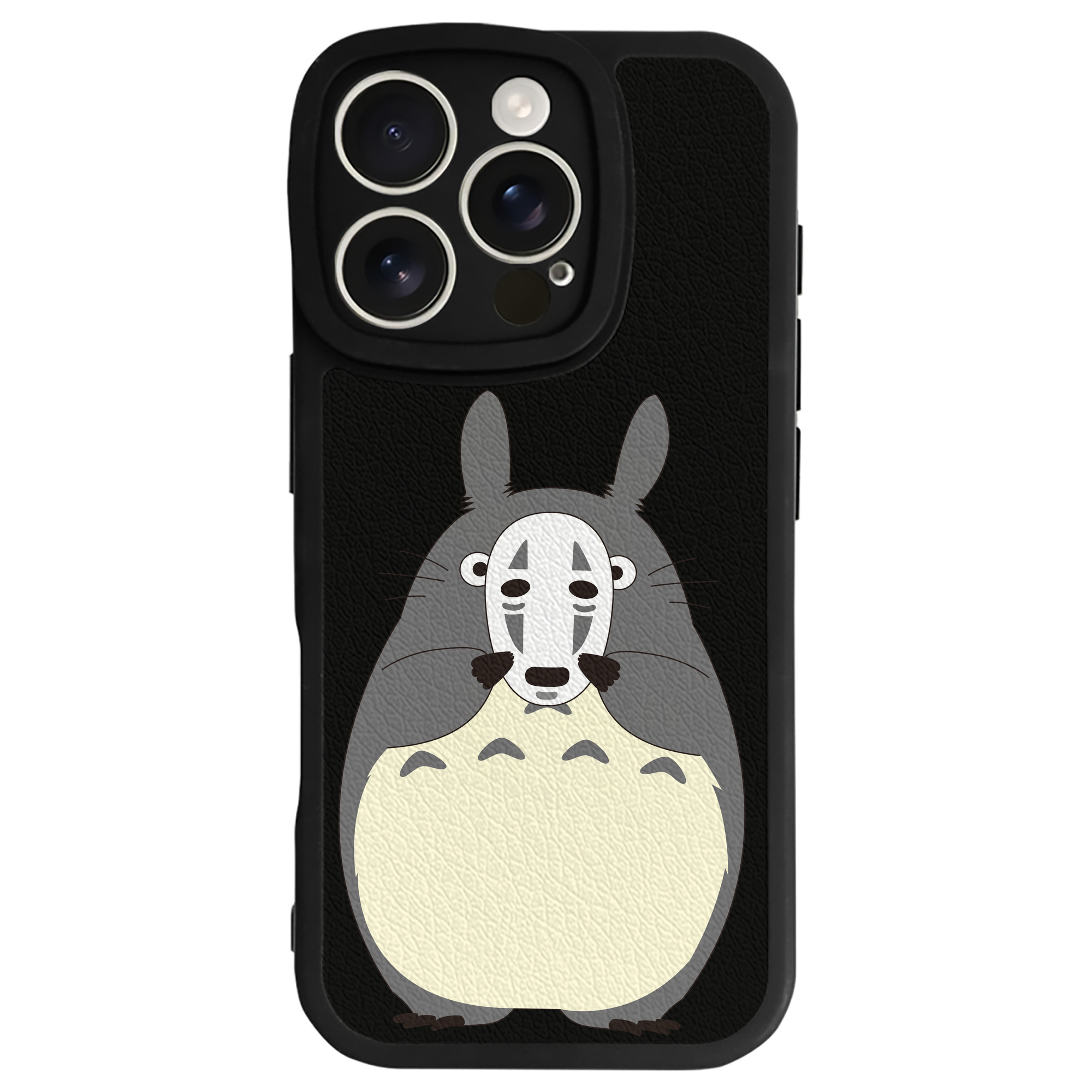 （画像用） となりのトトロ 草壁メイ 草壁サツキ My Neighbor Totoro Satsuki Kusakabe Mei Kusakabe 【iPhone 16シリーズ対応】シリコンスマホケース（レザー調） 材質：シリコン
